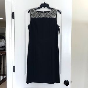 Doncaster Collection Black * White Tweed Shift Dress Size 8